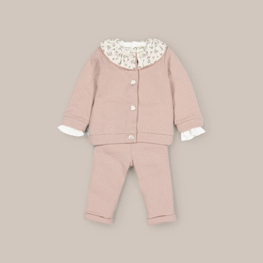CONJUNTO 3P FELICIA ROSA EMPOLVADO