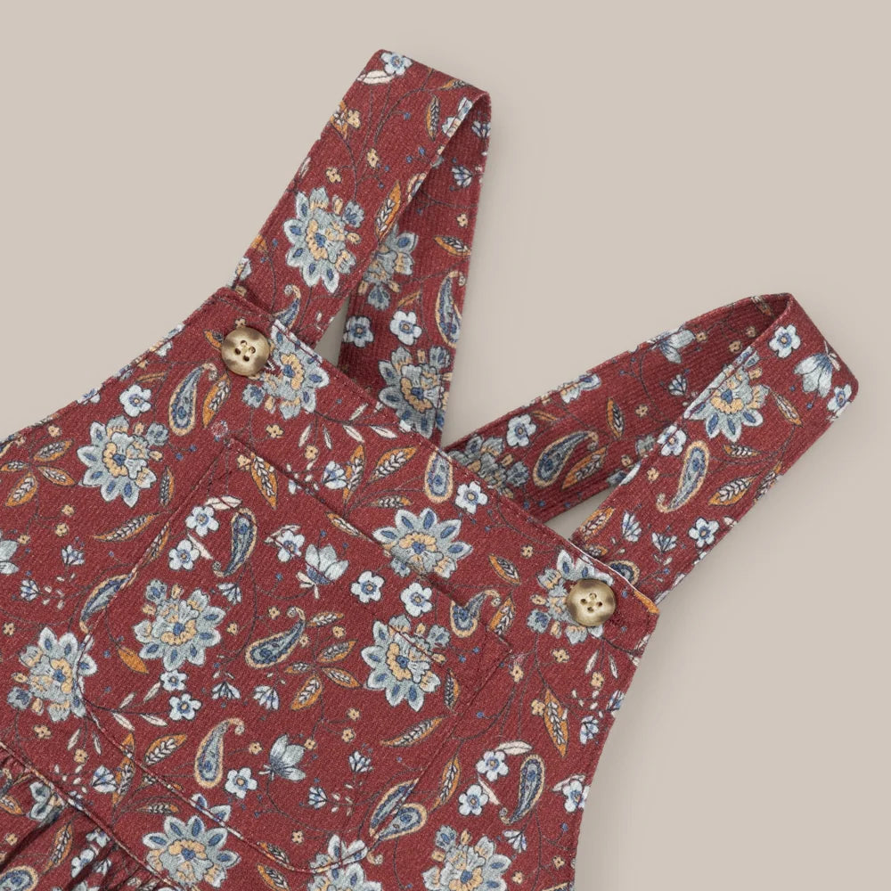 PETO VOLANTE FLOR INDIDA GRANATE