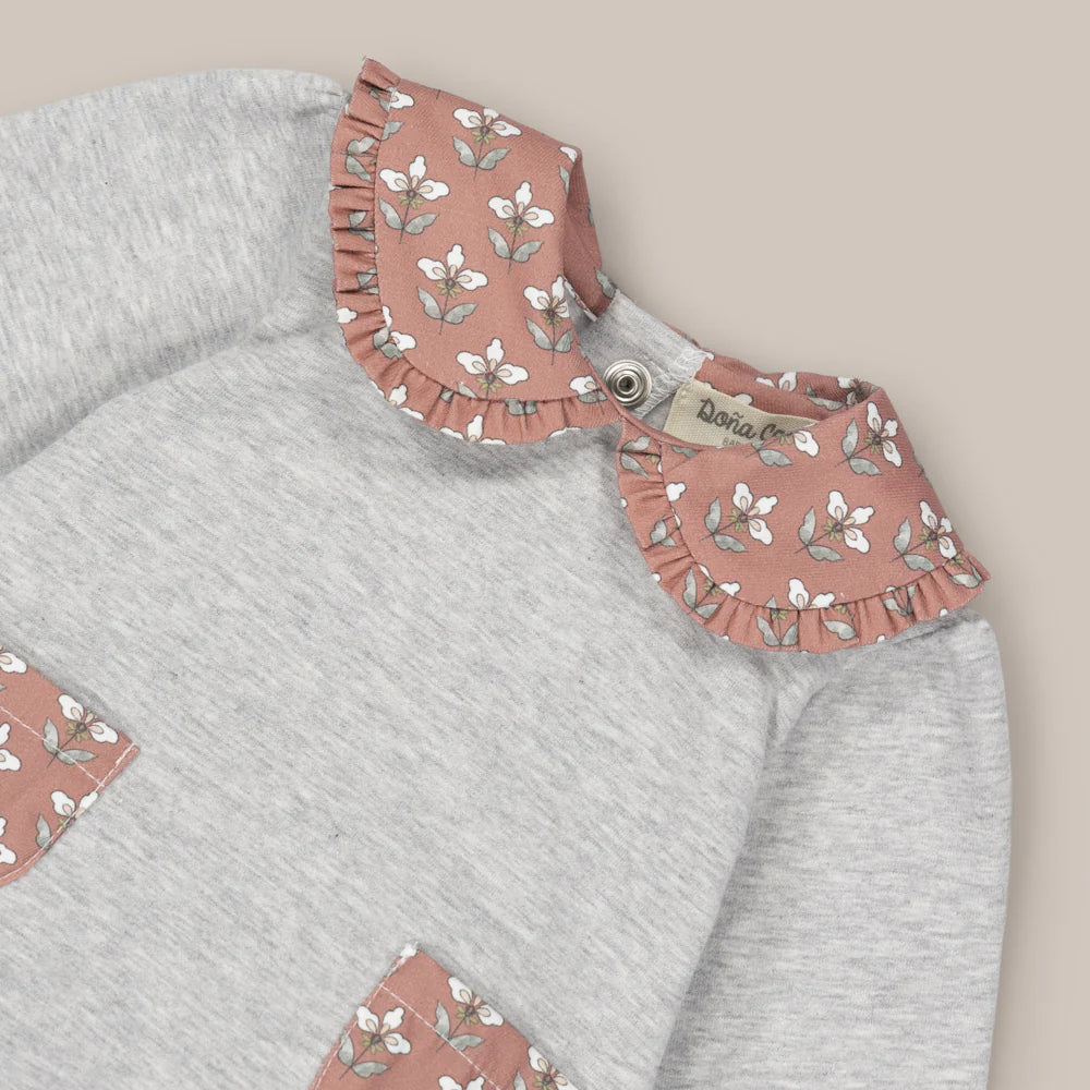 CONJUNTO ALGODON AMELIE GRIS