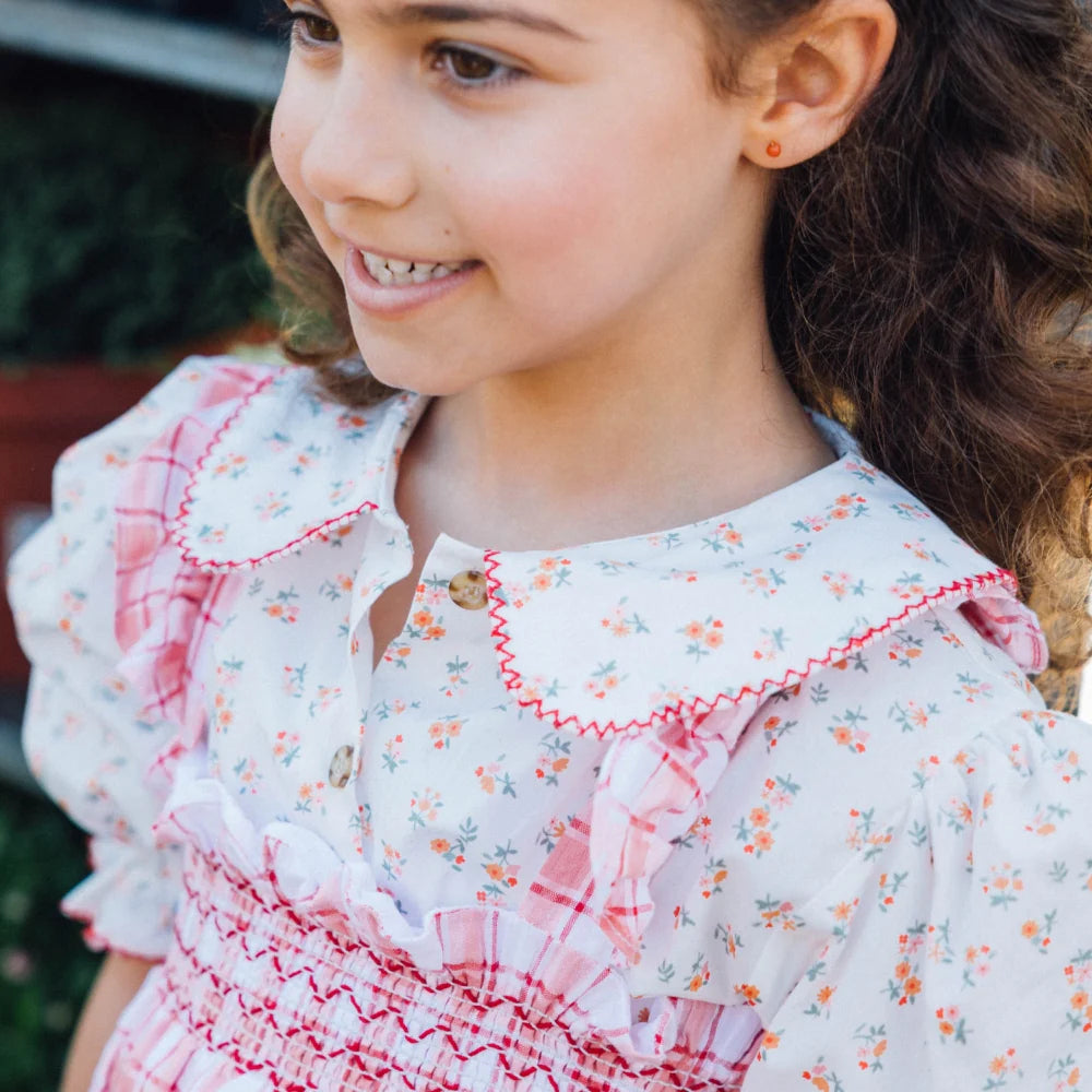 BLUSA FLOR GRANADA CRUDO