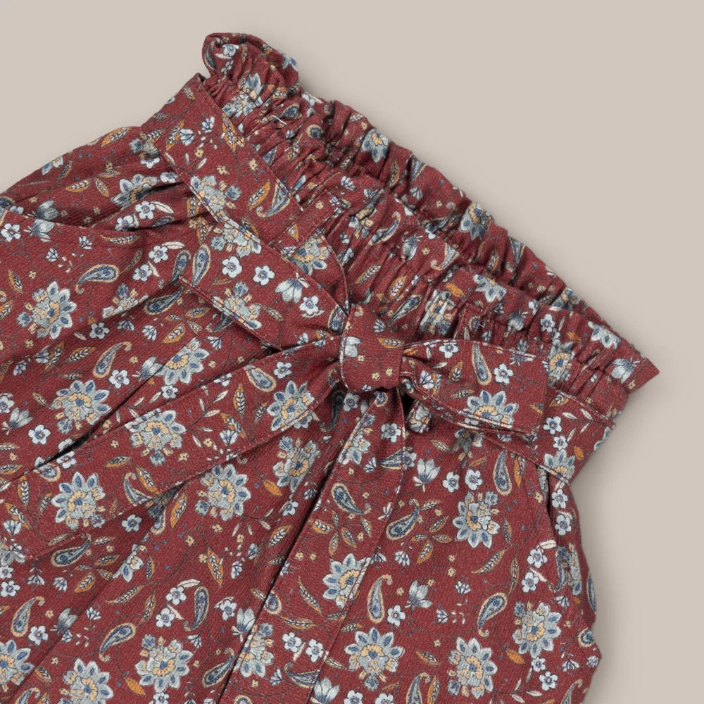 FALDA FLOR INDIA GRANATE