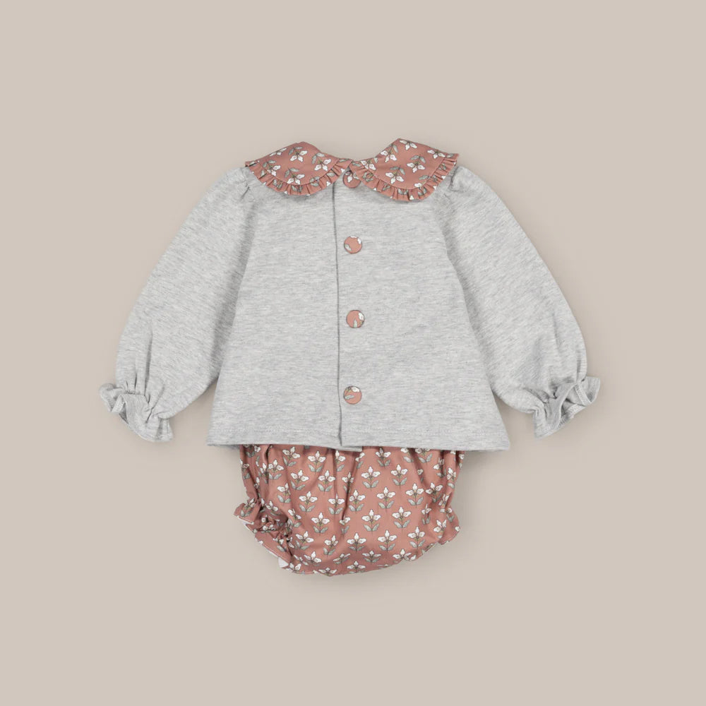 CONJUNTO ALGODON AMELIE GRIS