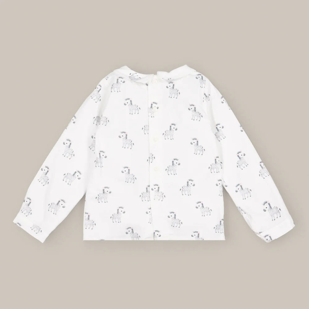 CAMISA BEBE CEBRA BLANCO