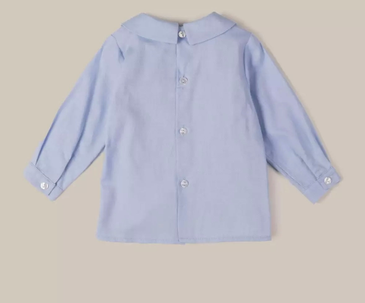 CAMISA ML OXFORD AZUL CELESTE