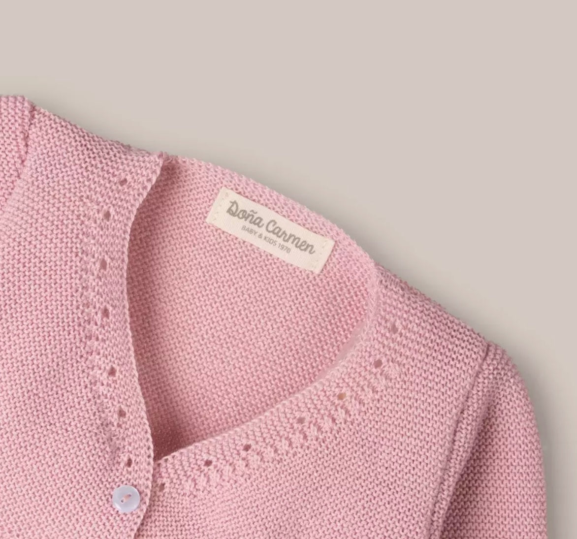 CHAQUETA PERLE BABY ROSA PALO