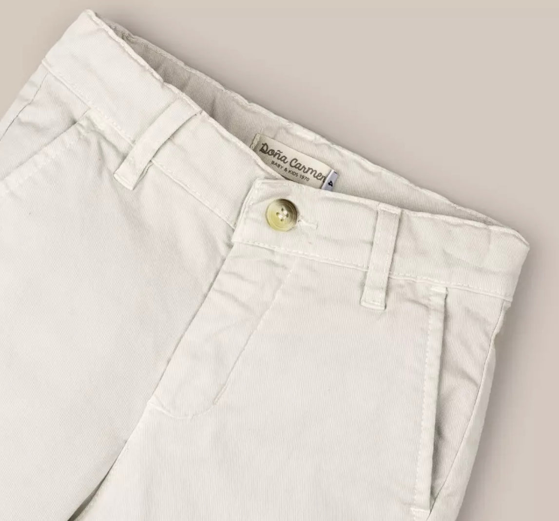 PANTALON CORTO CHINO BEIGE