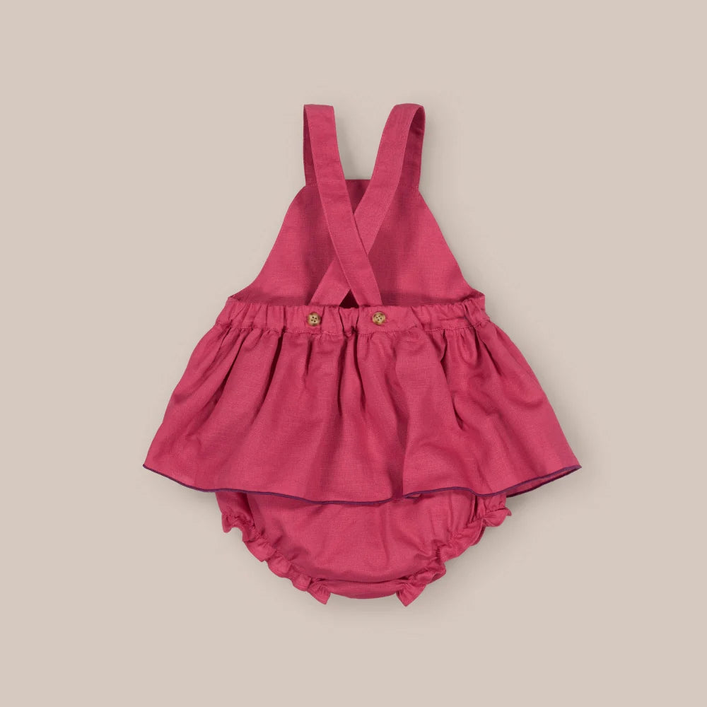 PETO VOLANTE LINO MAGENTA