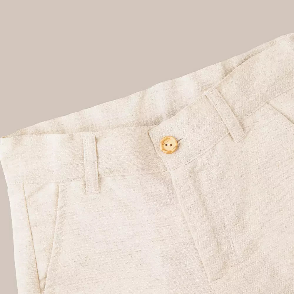 BERMUDA NIÑO COTTON LINO