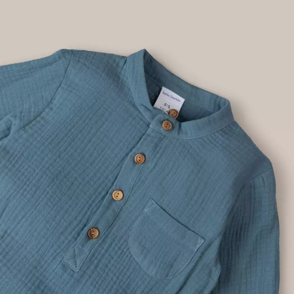 CAMISA BOBLE AZUL