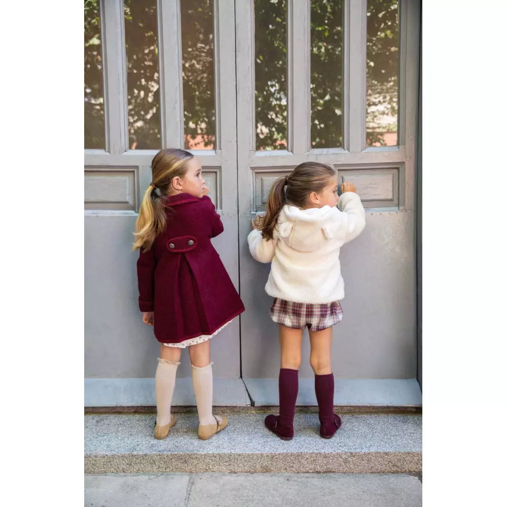 CHAQUETÓN BORREGUITO OREJAS PERLA