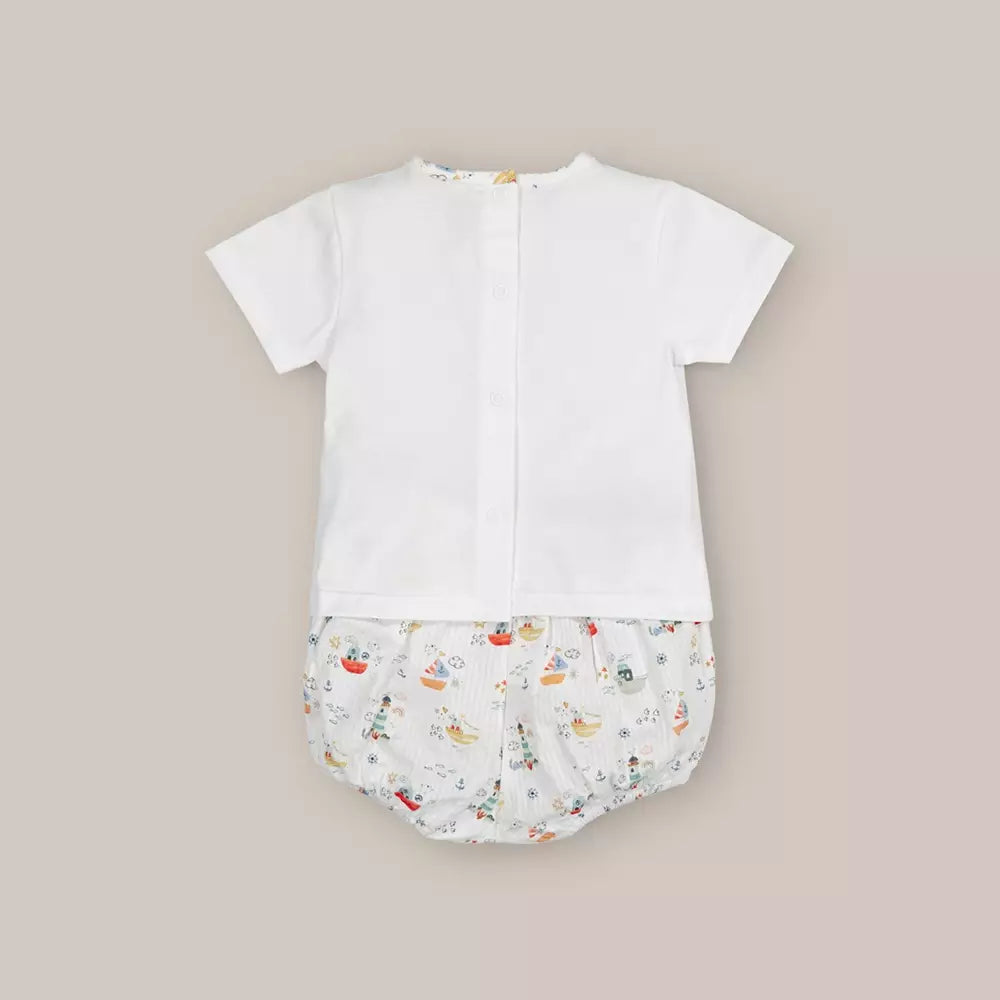 CONJUNTO ALGODON FARO BLANCO