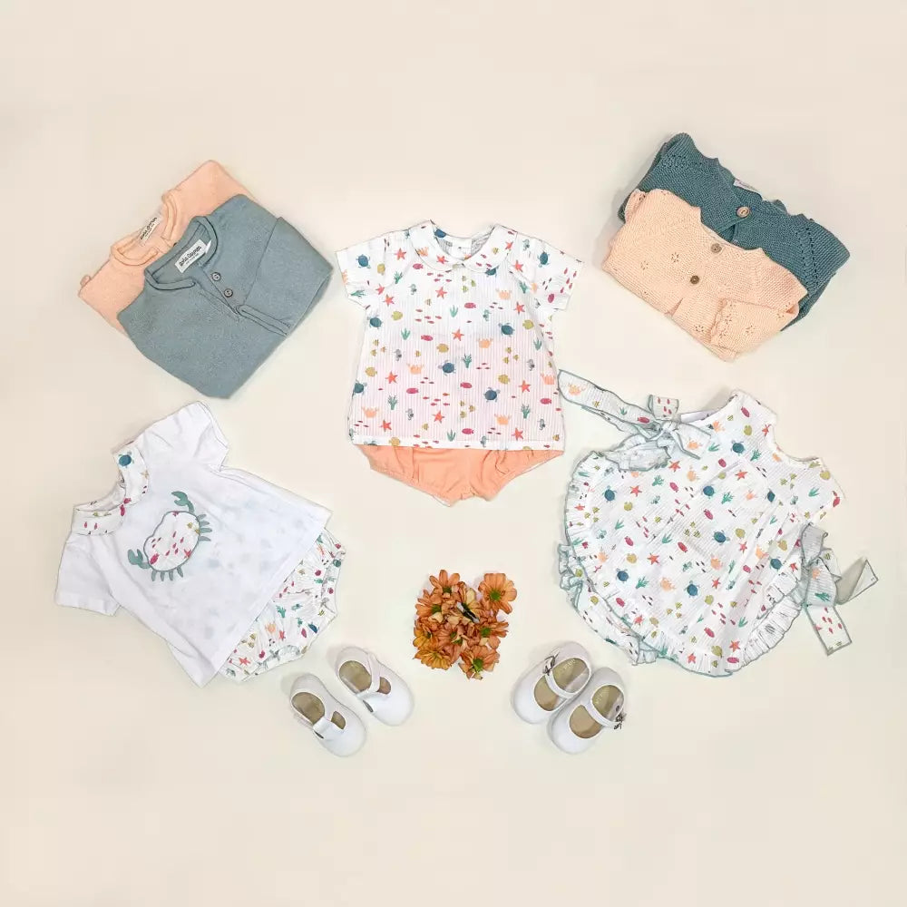 CONJUNTO BEBE ALGODON SEA