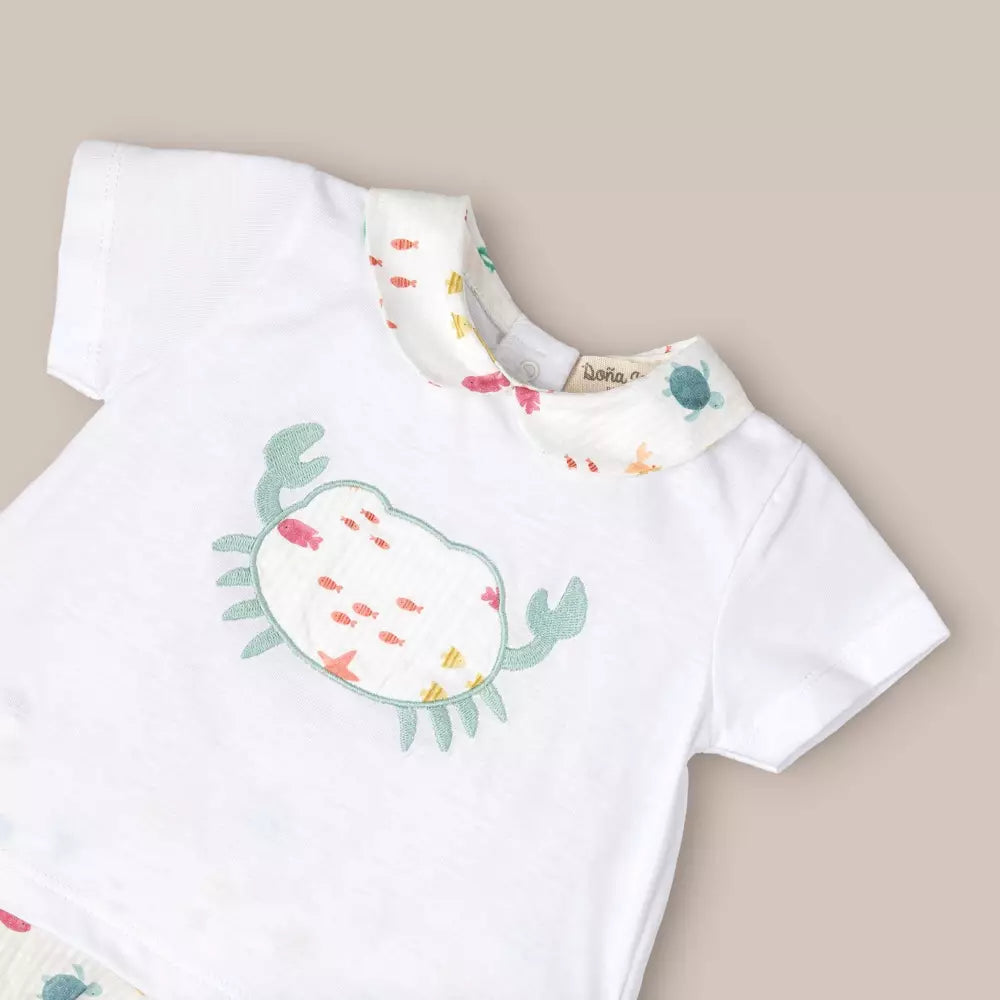 CONJUNTO BEBE ALGODON SEA