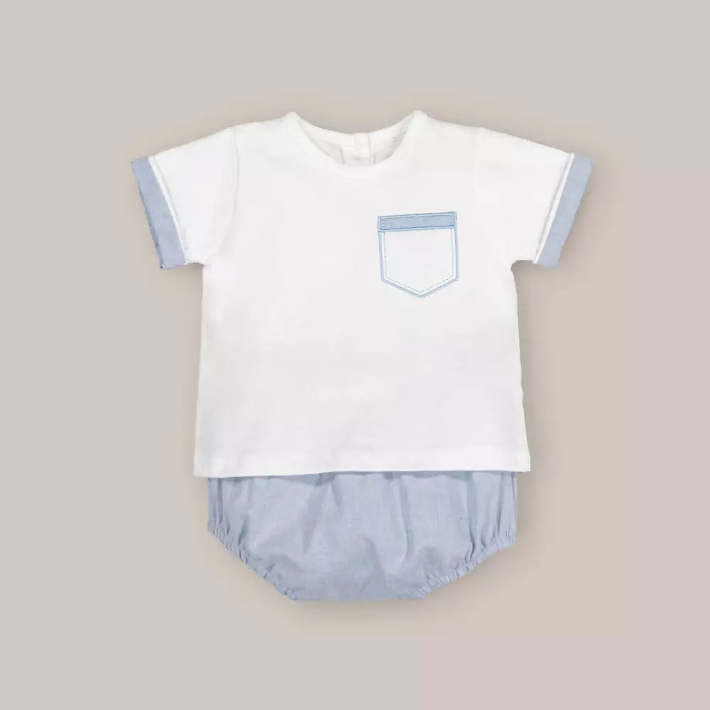 CONJUNTO CHAMBRAY AZUL