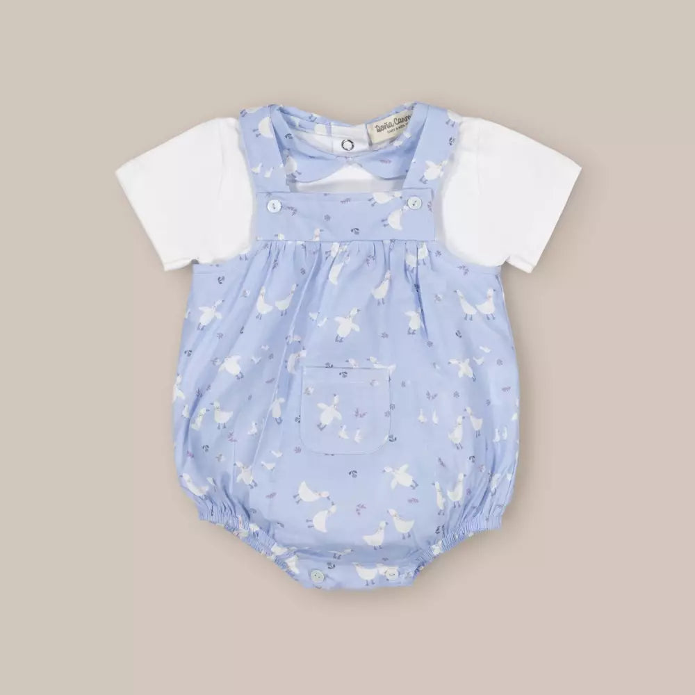 CONJUNTO ALGODON ANSER AZUL
