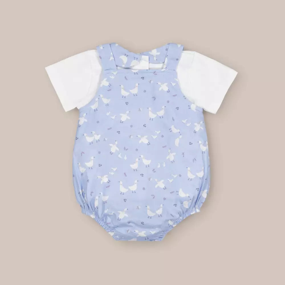 CONJUNTO ALGODON ANSER AZUL