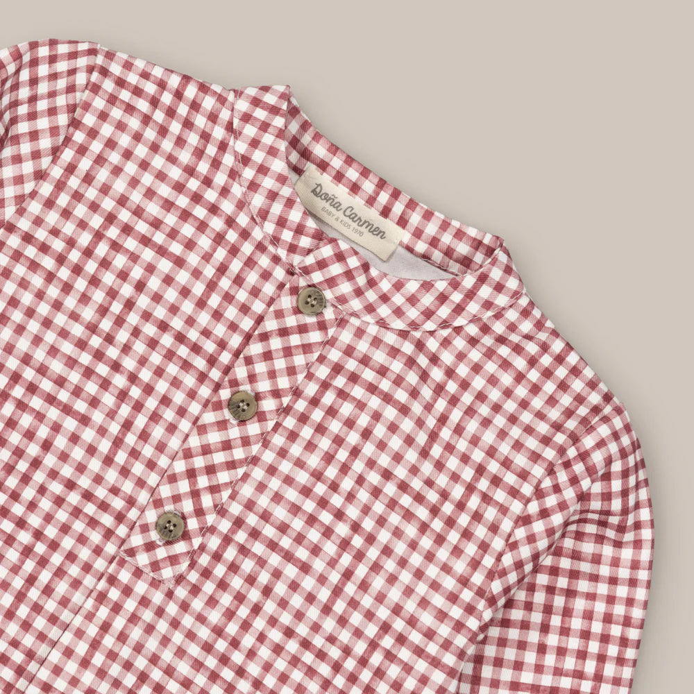 CAMISA ML KENORA GRANATE