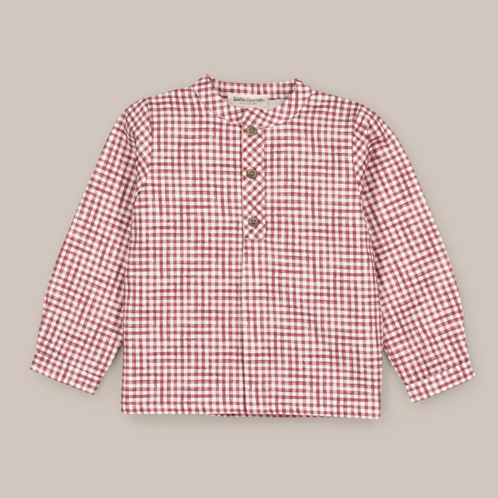 CAMISA ML KENORA GRANATE