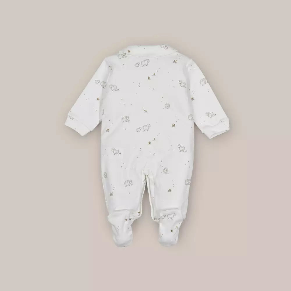 PIJAMA ALGODON OVEJITAS CRUDO