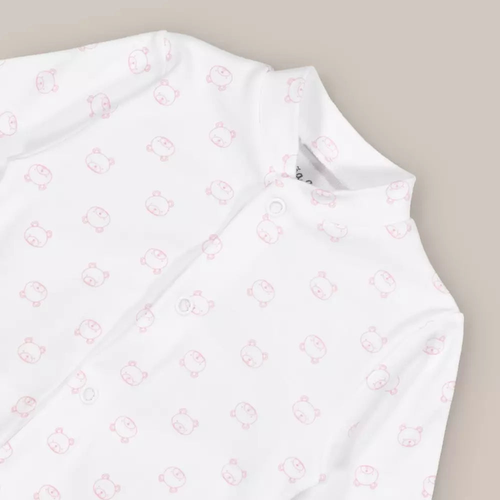 PIJAMA ALGODON CARITAS ROSA