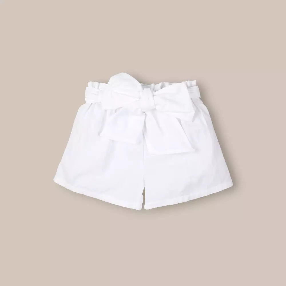 SHORT NIÑA CAPRI BLANCO