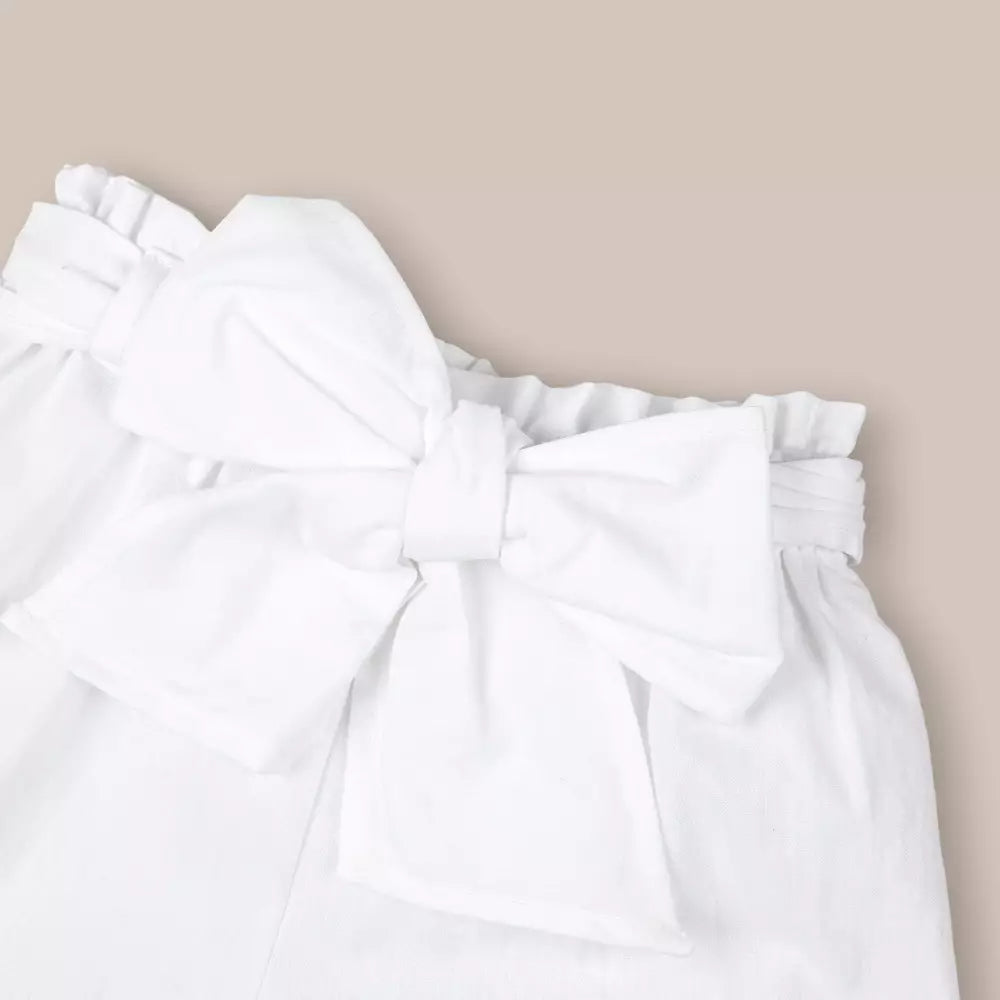 SHORT NIÑA CAPRI BLANCO