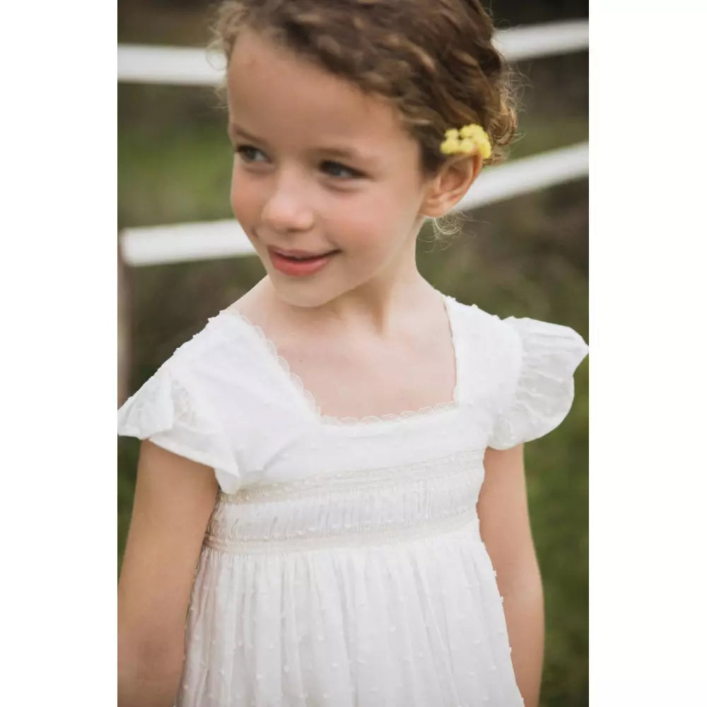 VESTIDO NIÑA DOLCE CRUDO