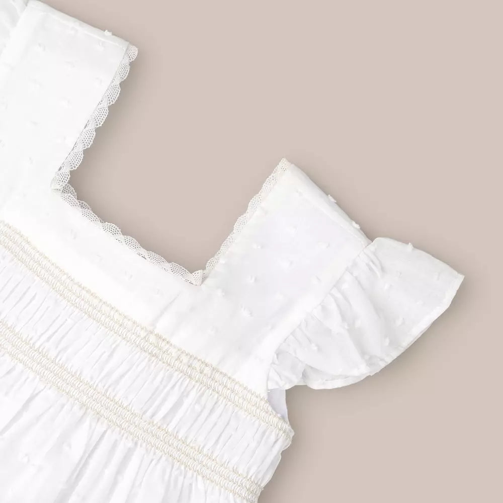 VESTIDO NIÑA DOLCE CRUDO