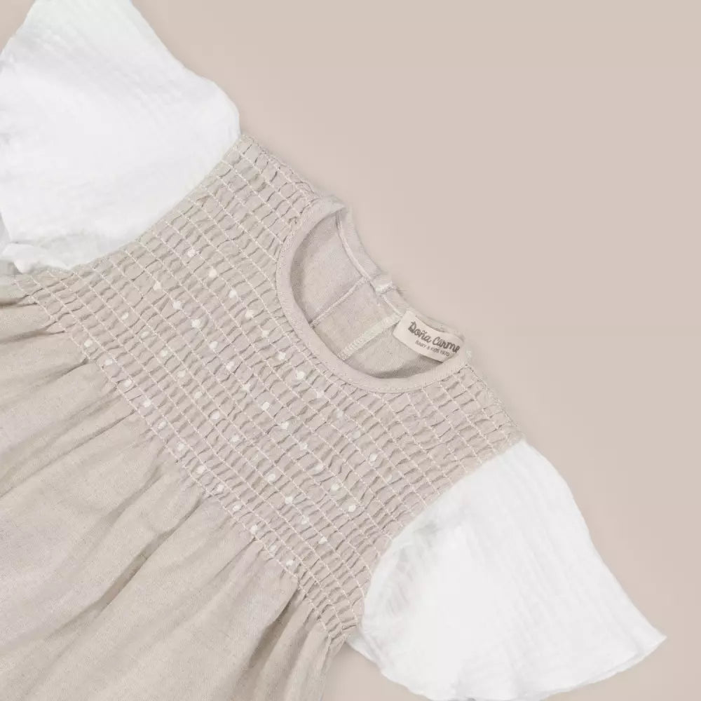 VESTIDO NIDOS LINE LINO