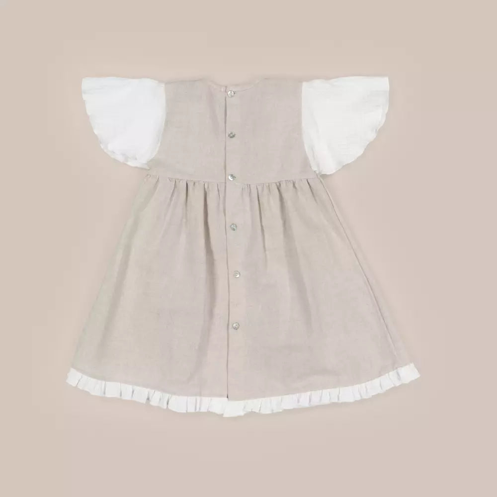 VESTIDO NIDOS LINE LINO