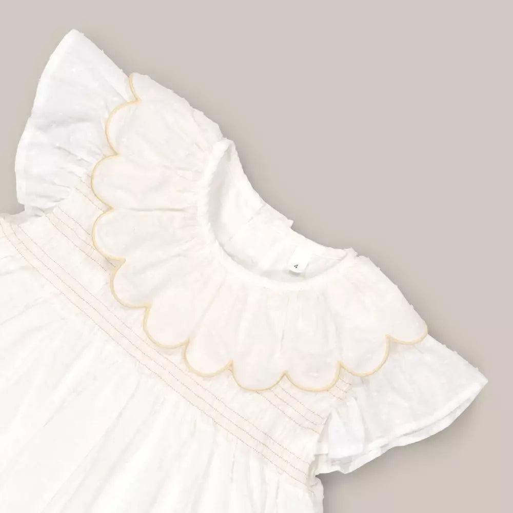 VESTIDO NIDOS TAGLE CRUDO