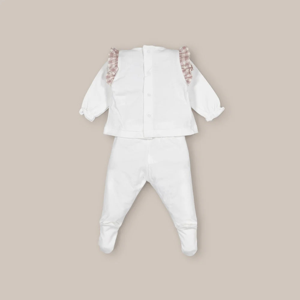 CONJUNTO 2P VICHY ROSA