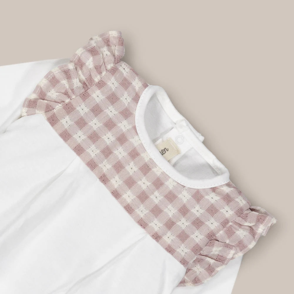 CONJUNTO 2P VICHY ROSA