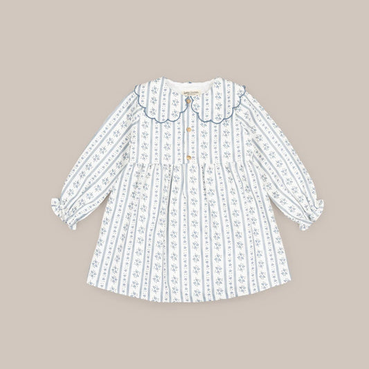 VESTIDO CUELLO COSTA AZUL