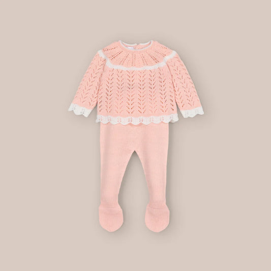 CONJUNTO 2P POL ESPIGA ROSA EMPOLVADO