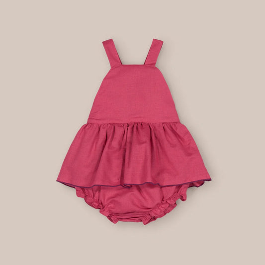 PETO VOLANTE LINO MAGENTA
