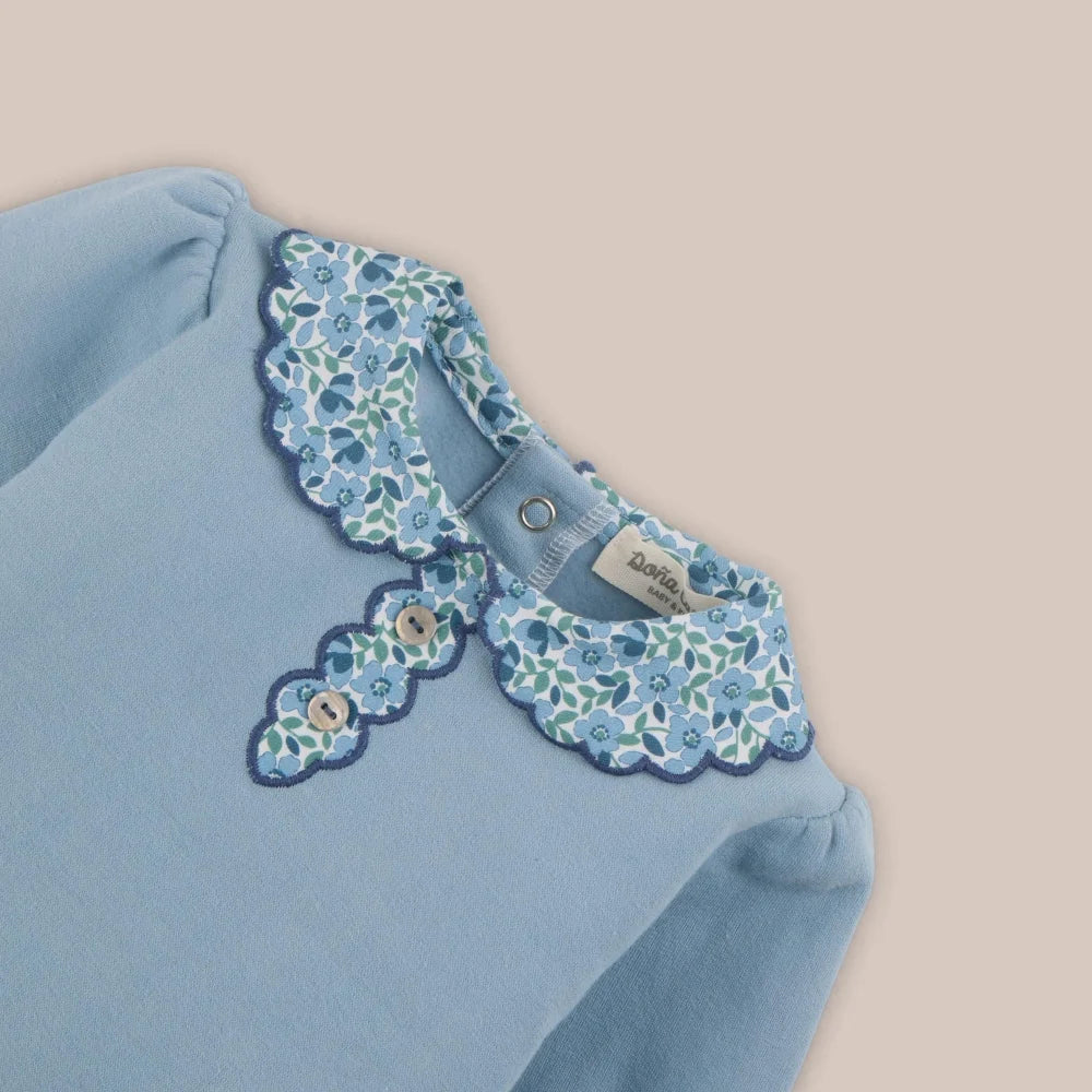 CONJUNTO ALGODON GENOVA AZUL