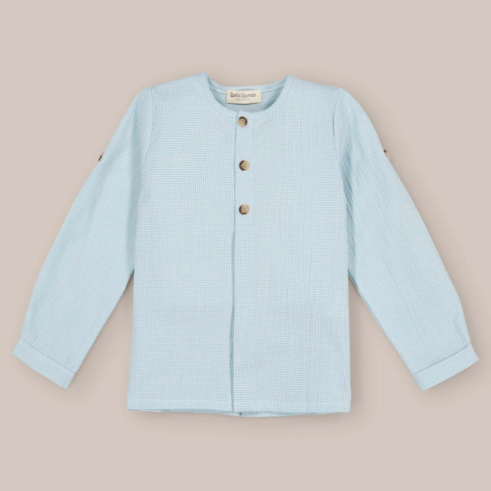 CAMISA ML TURQUESA