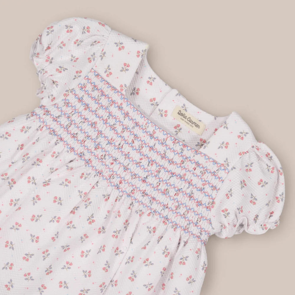 VESTIDO PIQUE TULIP BLANCO
