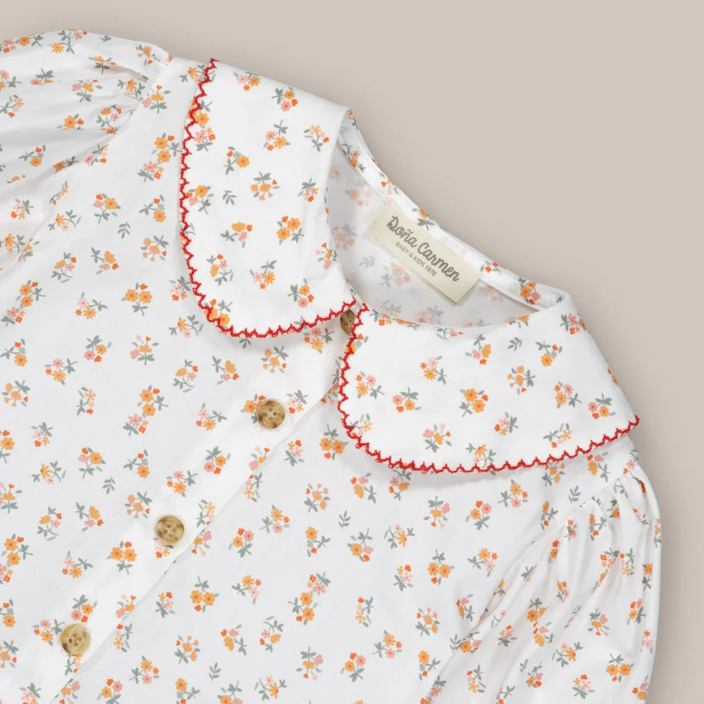 BLUSA FLOR GRANADA CRUDO