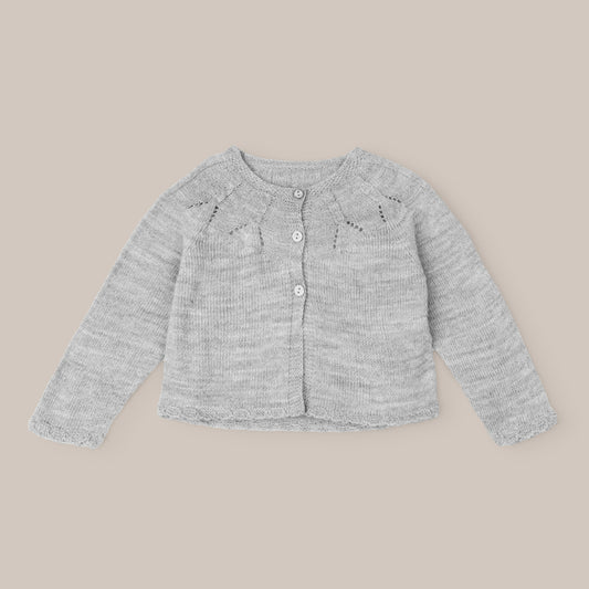 CHAQUETA LANA OCHITOS GRIS