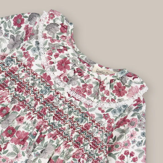 VESTIDO NIDOS ABRIL GRANATE