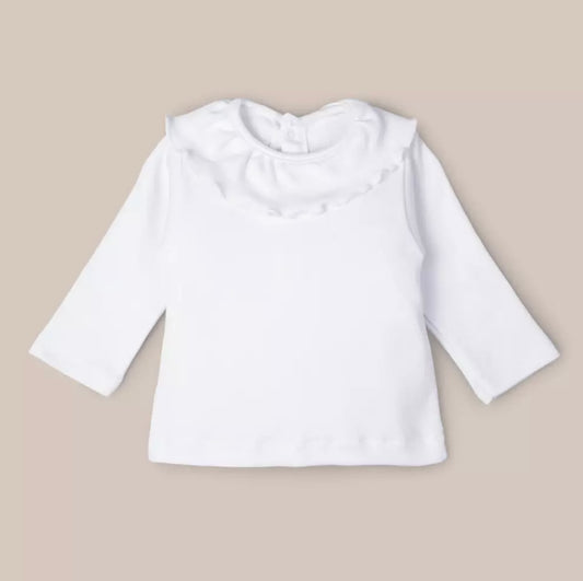 CAMISA VOLANTE BLANCO