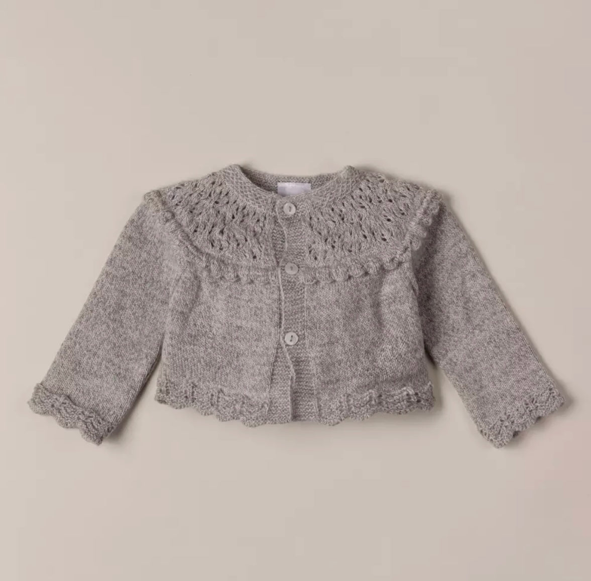 CHAQUETA LANA VELA GRIS