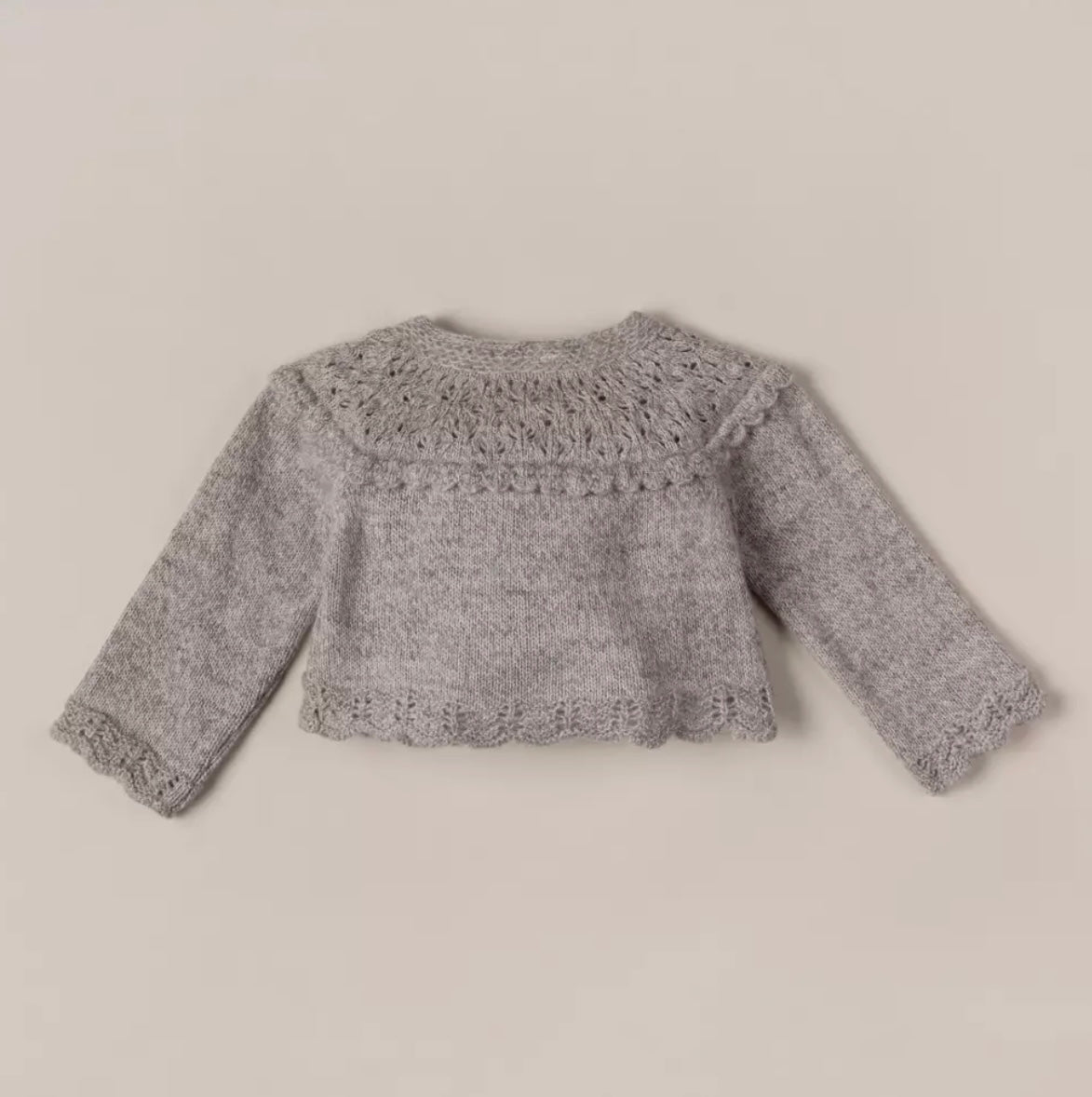 CHAQUETA LANA VELA GRIS