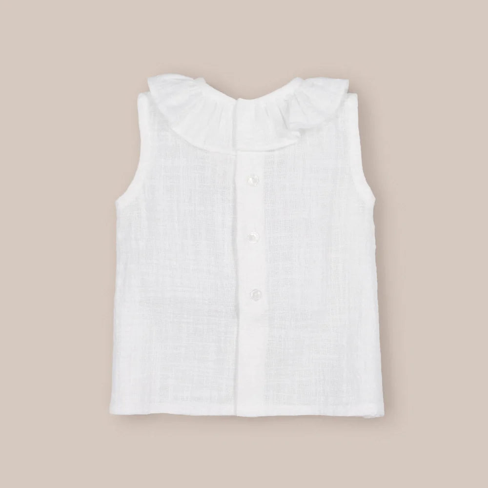 BLUSA TRAMA BLANCO