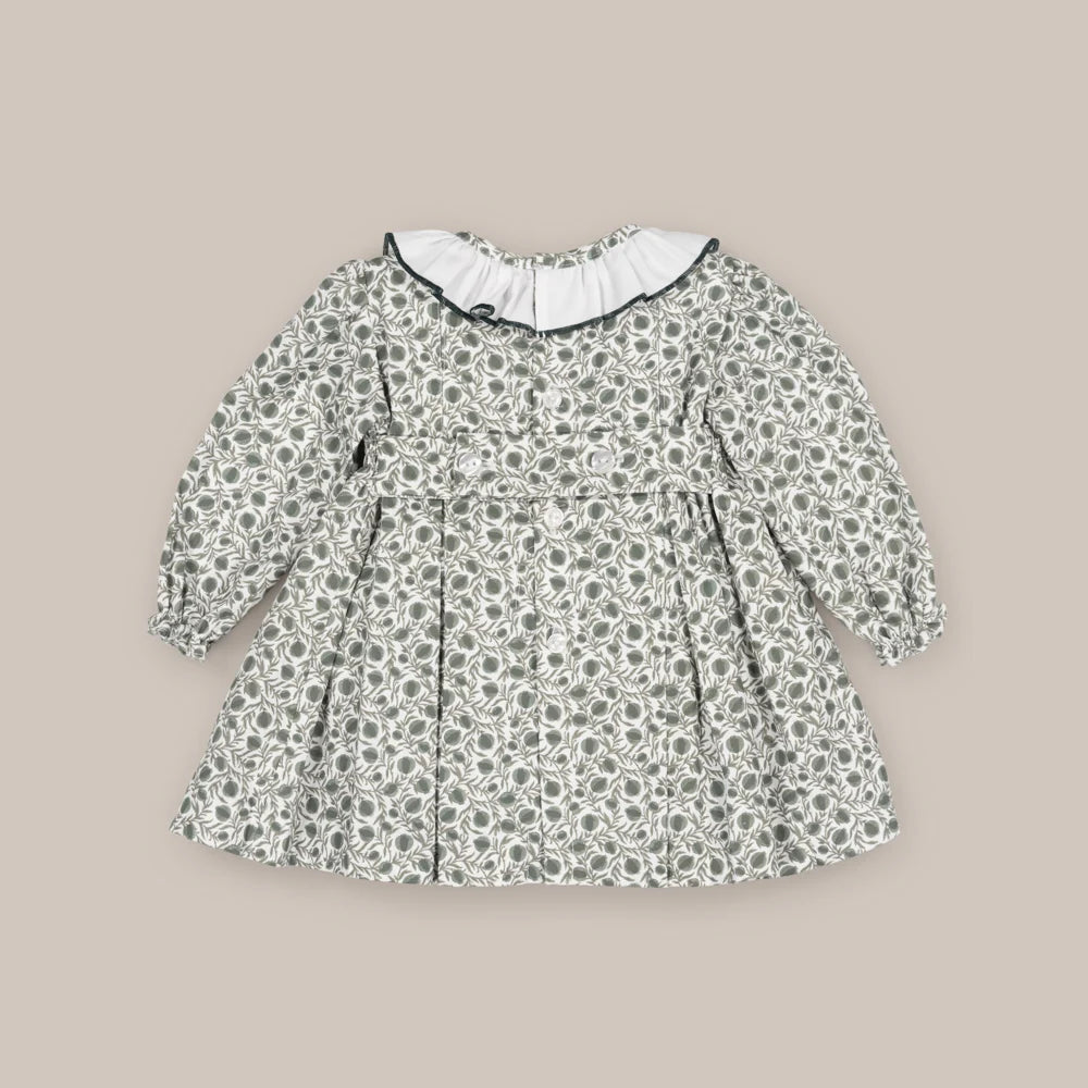 VESTIDO BOLITAS VERDE