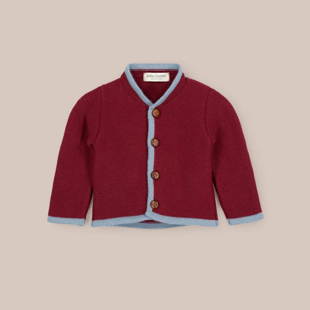 CHAQUETA LANA AUSTRIACA BURDEOS