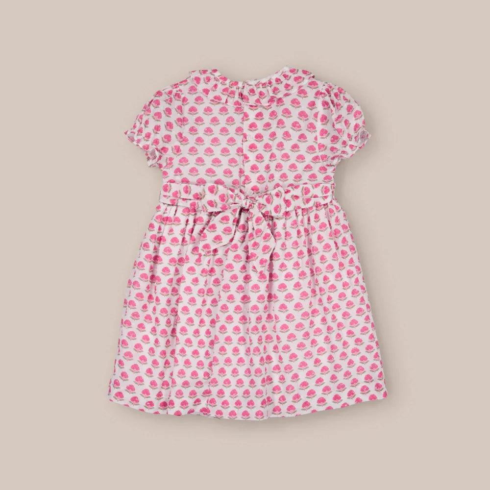 VESTIDO NIDOS LOTUS FUCSIA