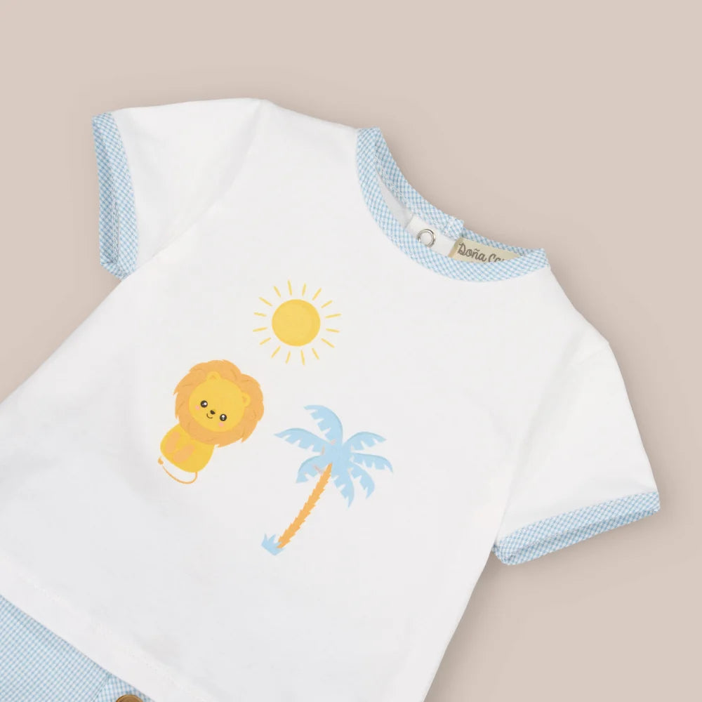 CONJUNTO ALGODON TURQUESA